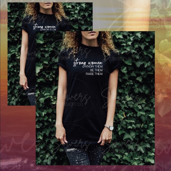 strong women T-Shirt/Gifts for Women/Quote/Custom T-Shirts - Picture 2 of 3